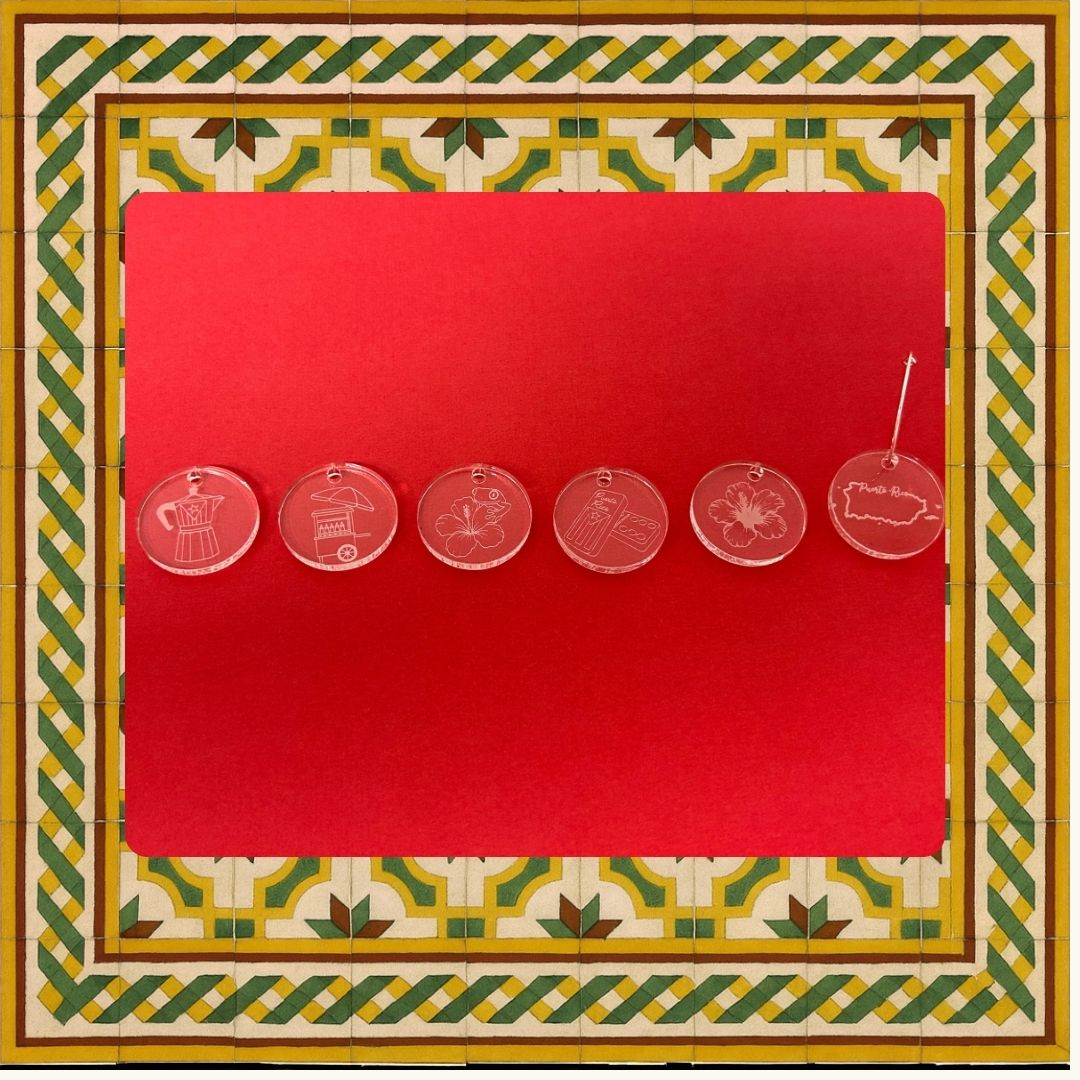 Tropical Set Wine Charms
