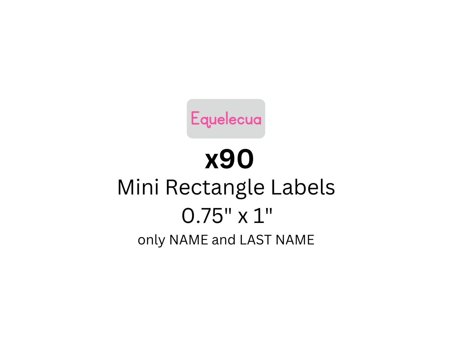 Simple Mini Rectangle Label
