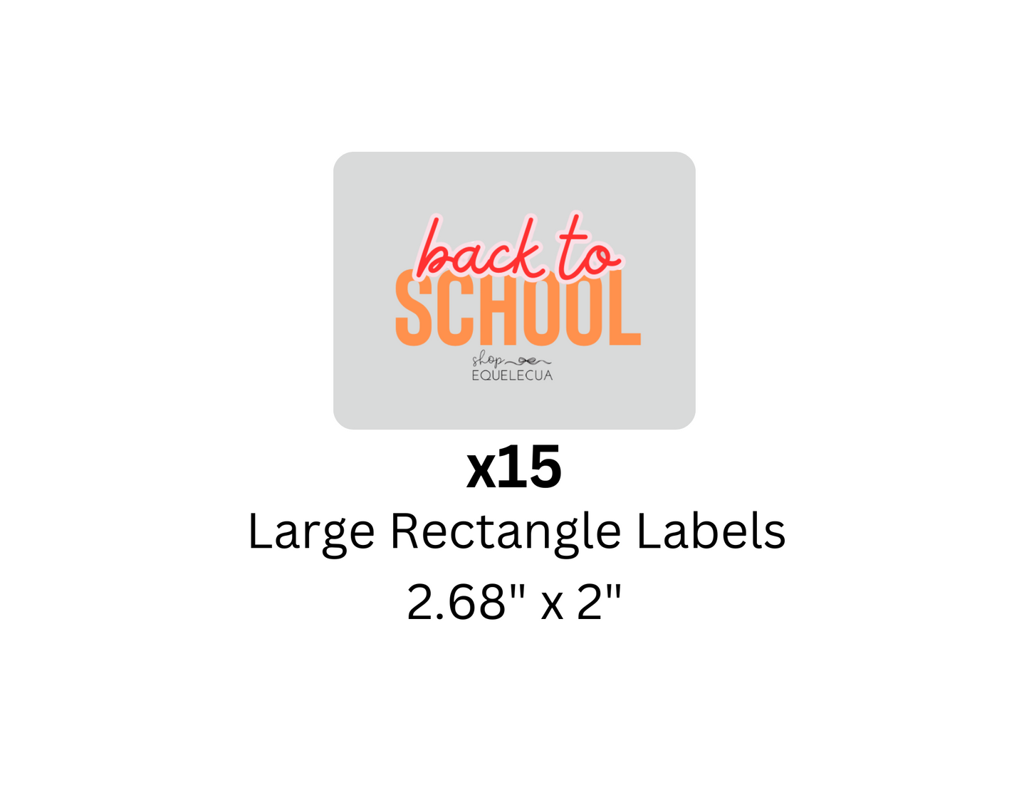 Simple Large Rectangle Label