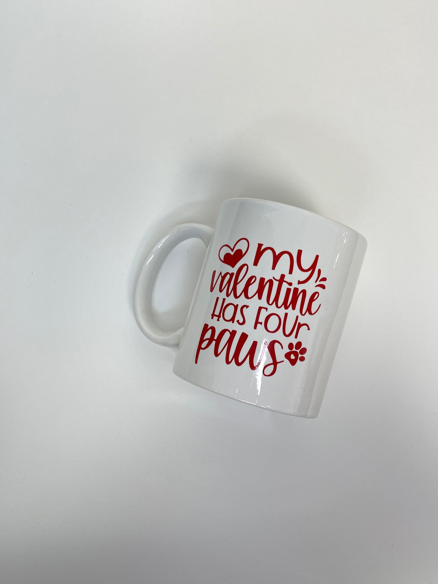 My Valentines Has four Paws mug