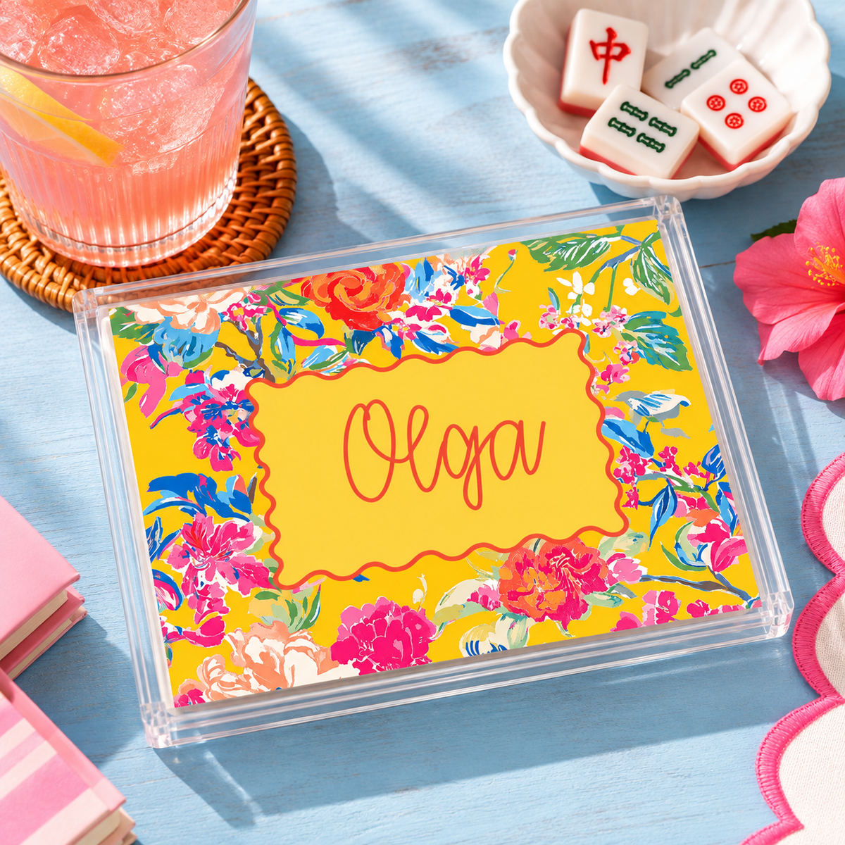 Personalized Mahjong Card Cover -4