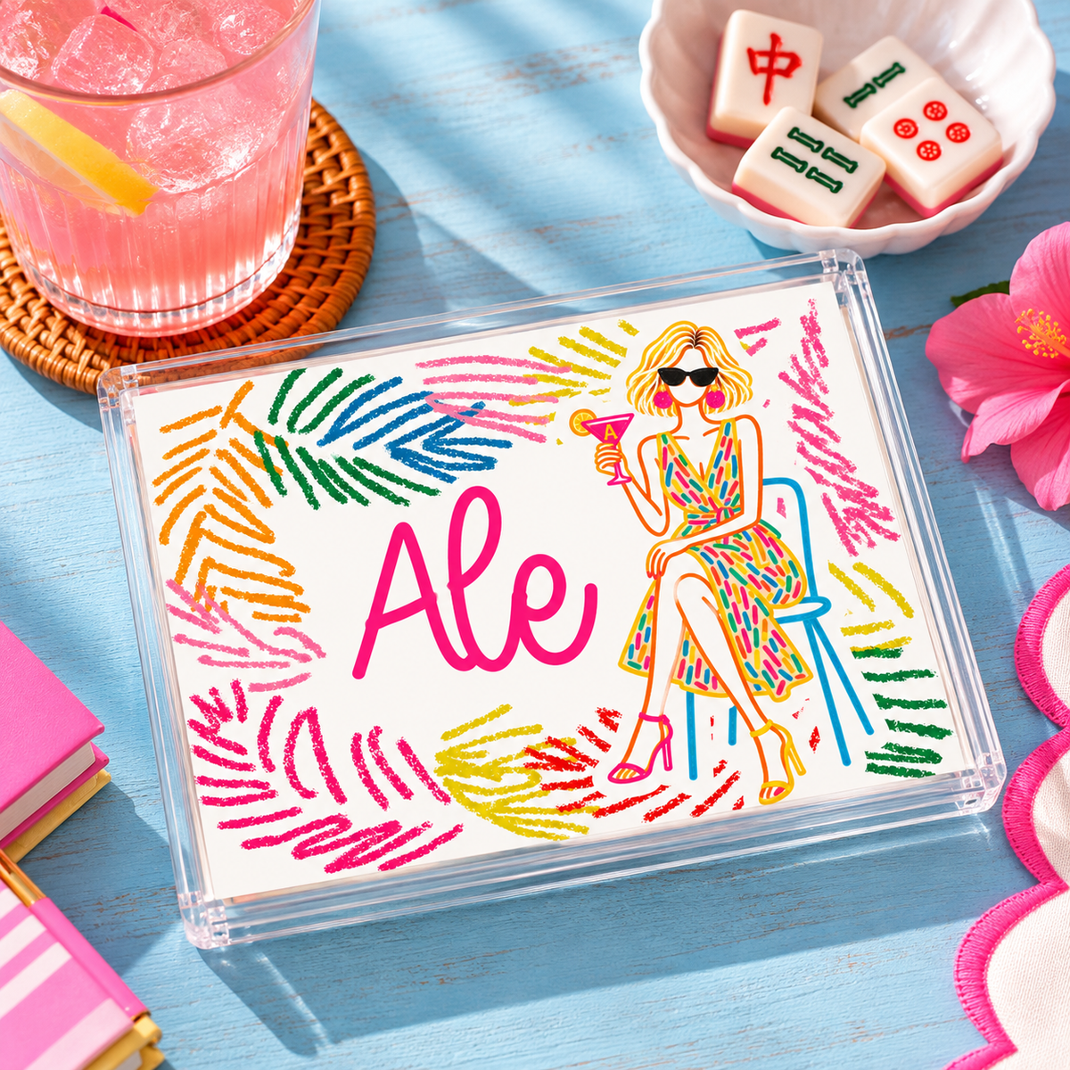 Personalized Mahjong Card Cover -5