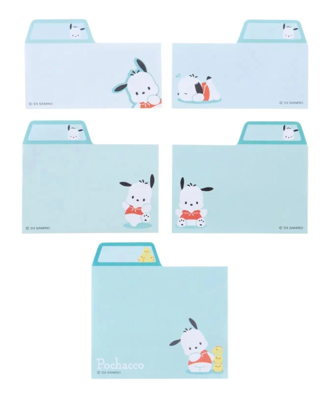 Pochacco Index Tab Sticky Notes