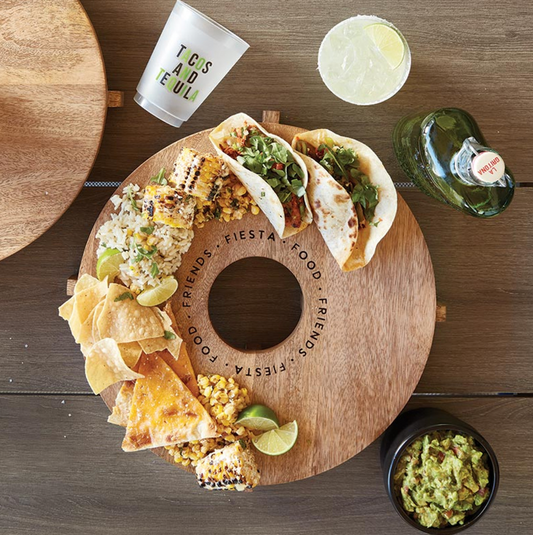 Tequila Wood Board - Fiesta. Food. Friends.