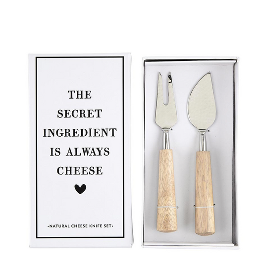 Secret Ingredient Cheese Knives - Set of 2