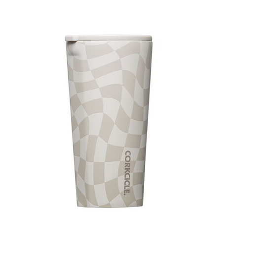 Tumbler 16oz - Wavy Checkerboard
