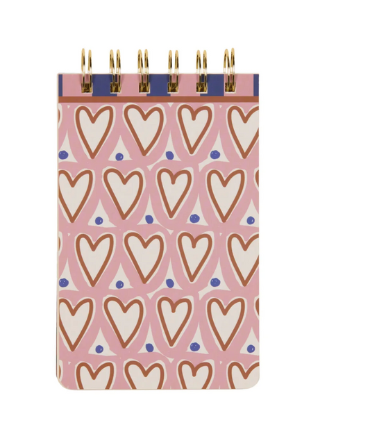 A Dopo Hearts Twin Wire Notepad
