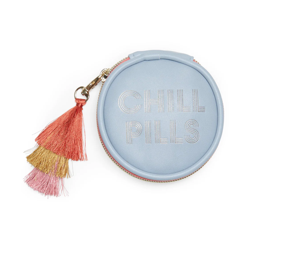 Travel Pill Case with Tassel - "Chill Pills"
