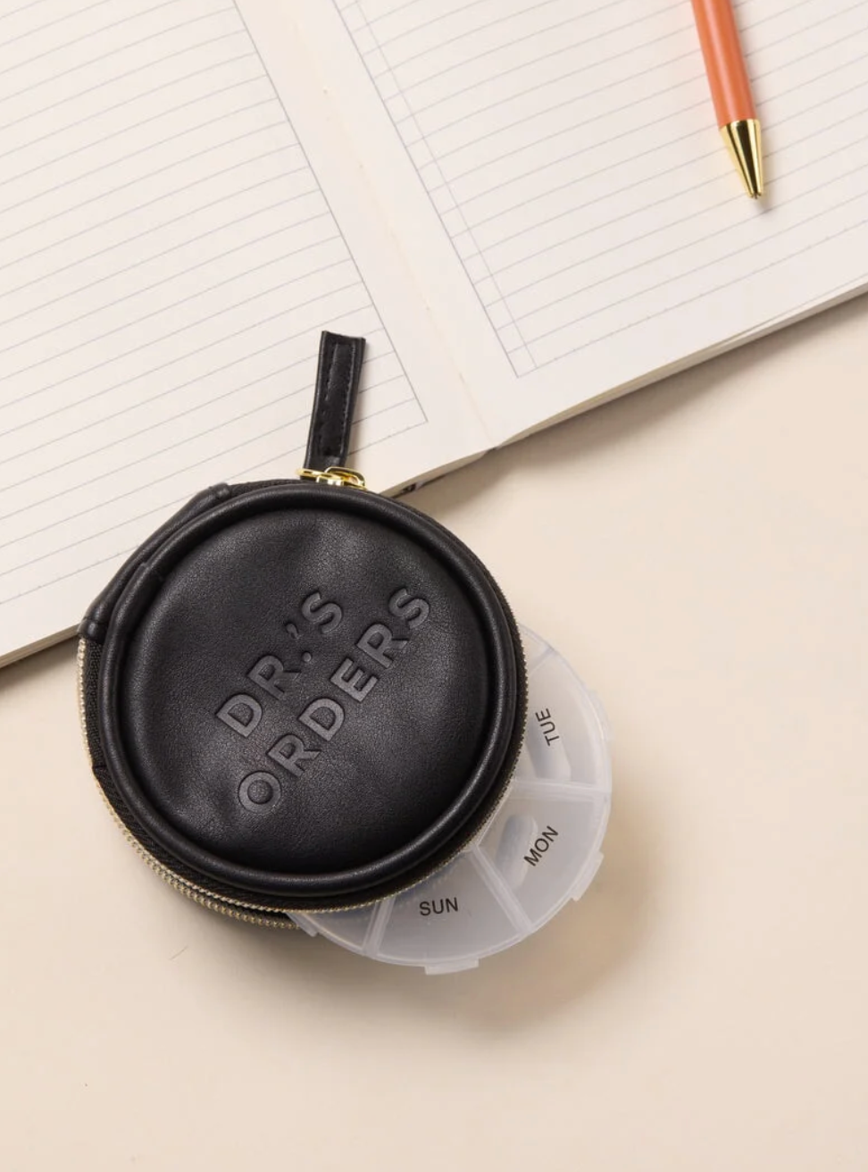 Travel Pill Case with Tassel - "Dr.'s Orders"