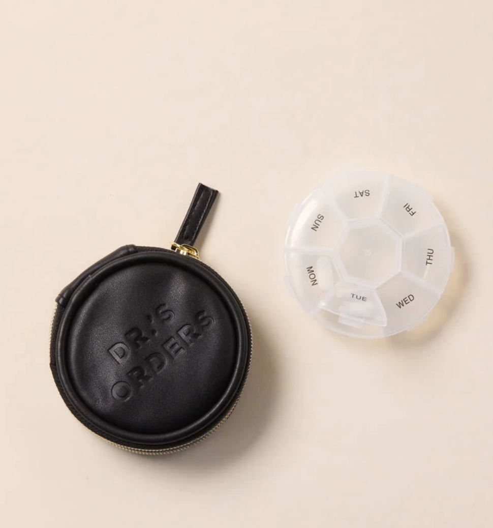 Travel Pill Case with Tassel - "Dr.'s Orders"