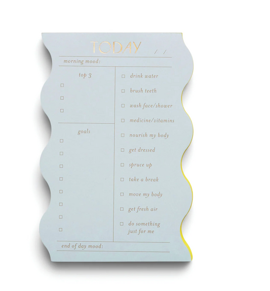 Wavy Daily Notepad - Cloud