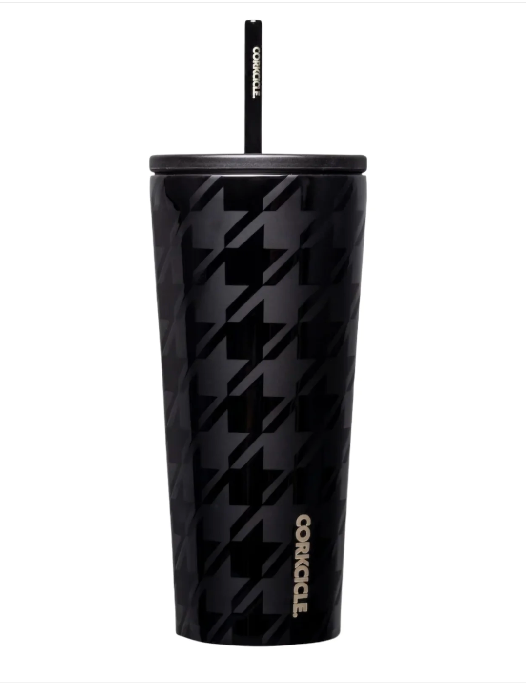 Cold Cup 24oz Onyx Houndstooth