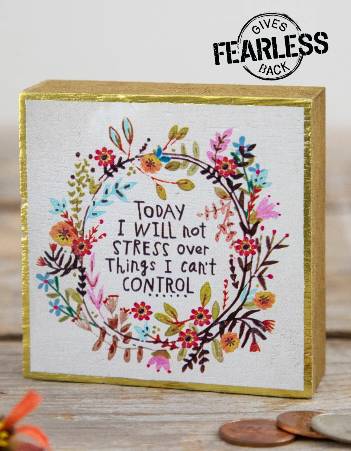 Tiny Block Keepsake - Will Not Stress