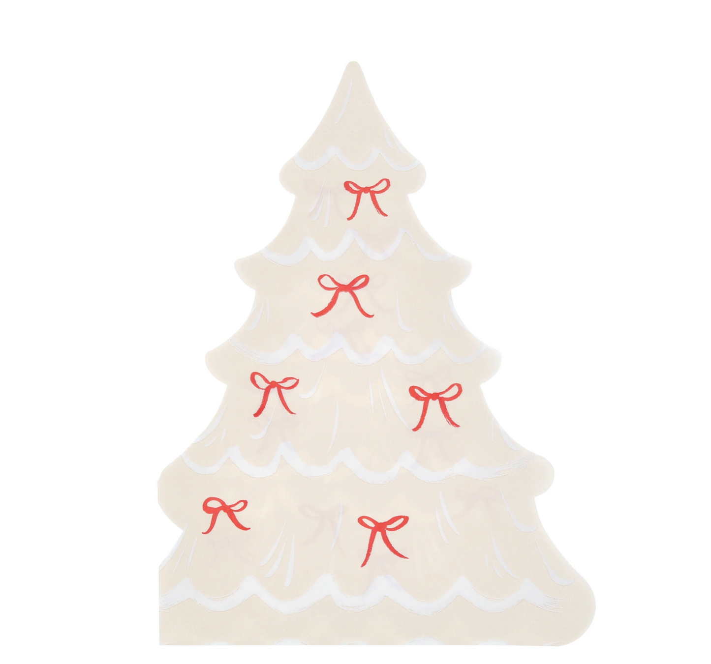 Christmas Tree With Bows Napkin