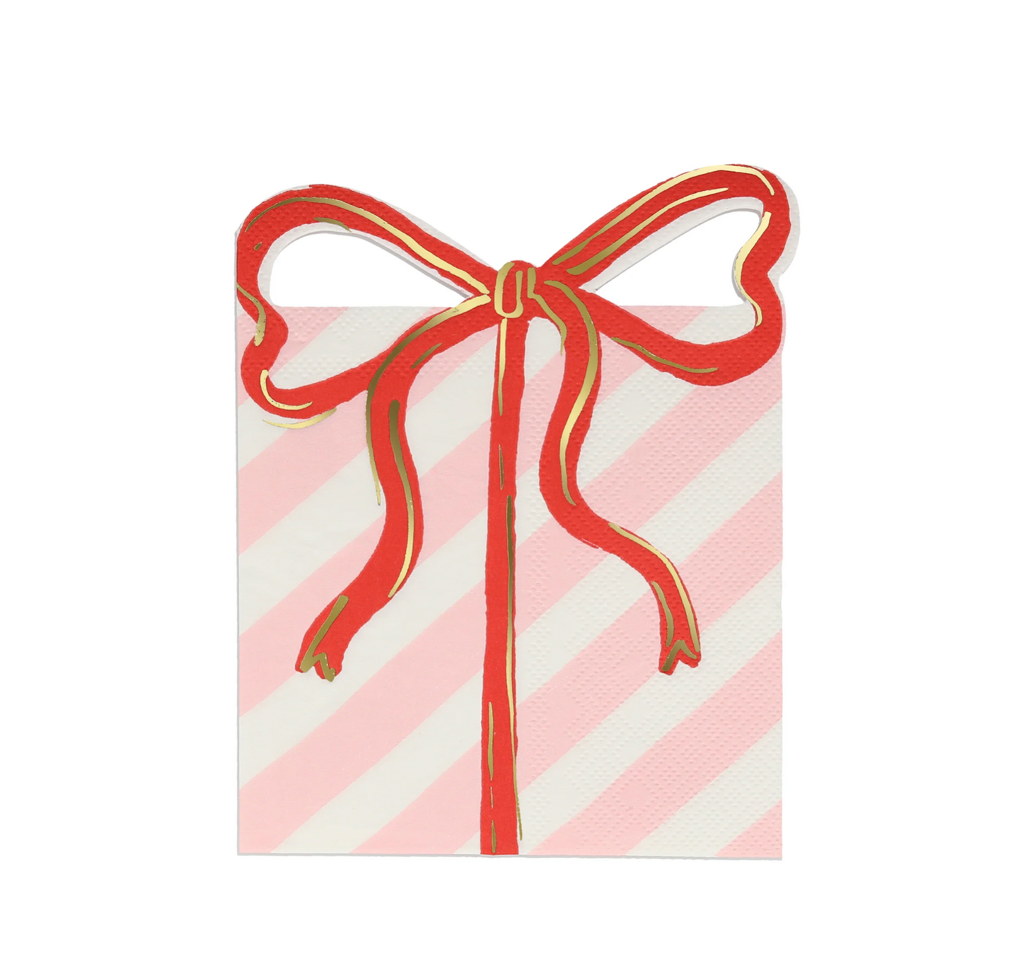 Present With Bow Napkins