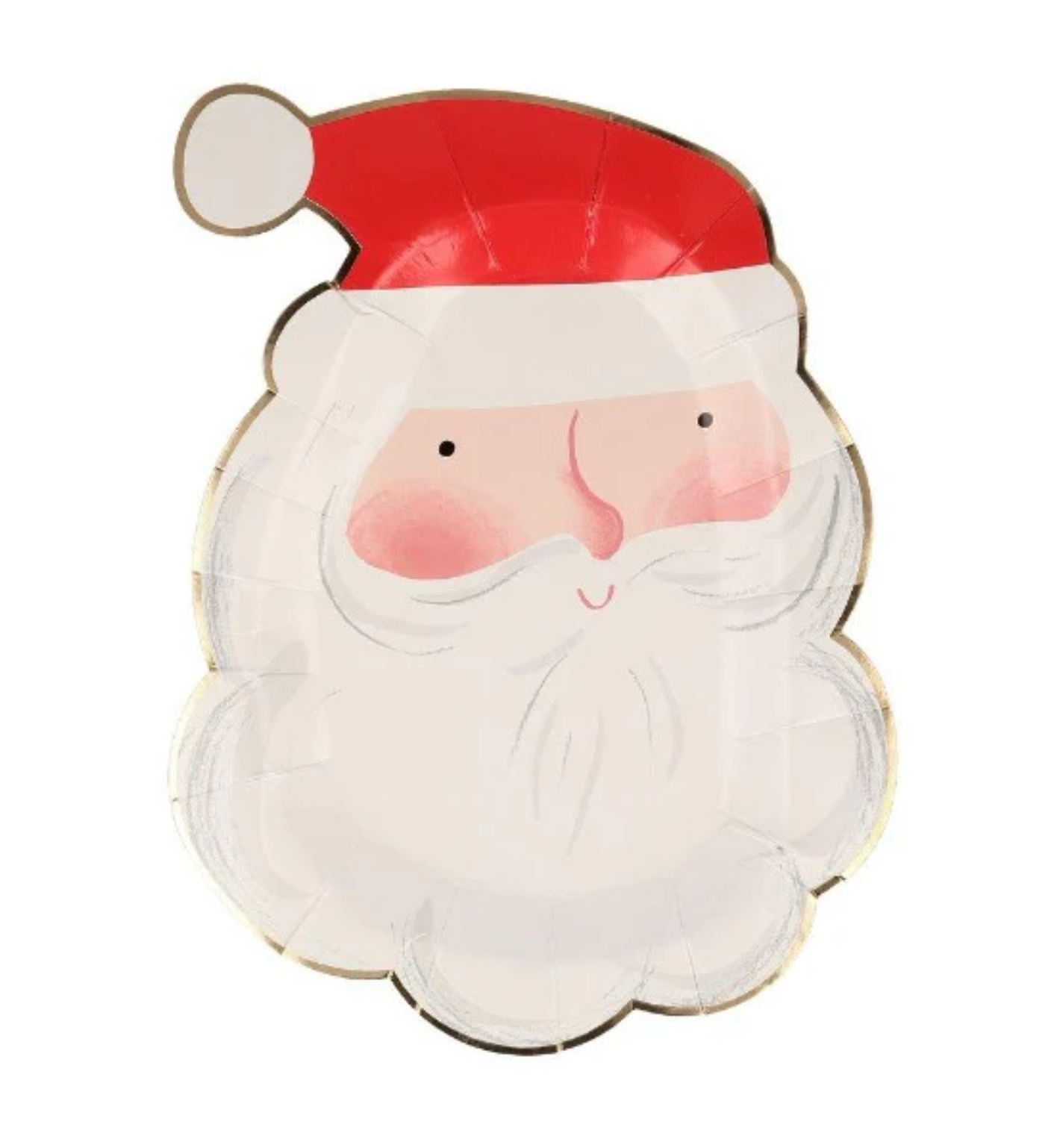 Jolly Santa Christmas Paper Plates
