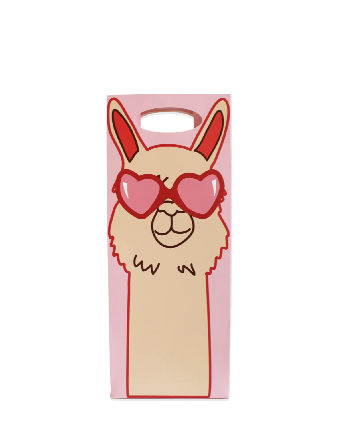 LLAMA HEART EYES WINE BAG
