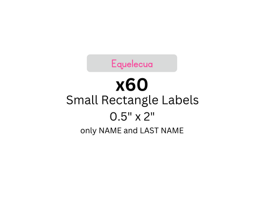 Simple - Small Rectangle Label