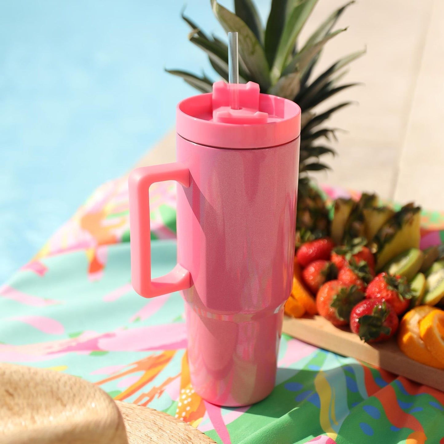 To-Go Tumbler Pearlized Pink 30oz