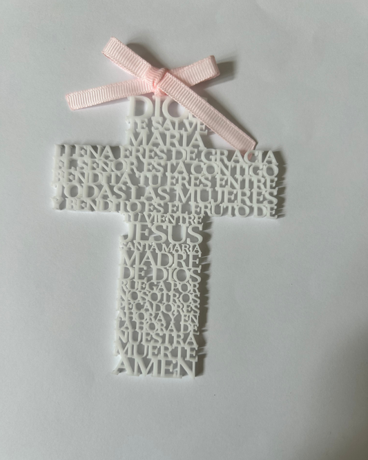 Cruz con oración