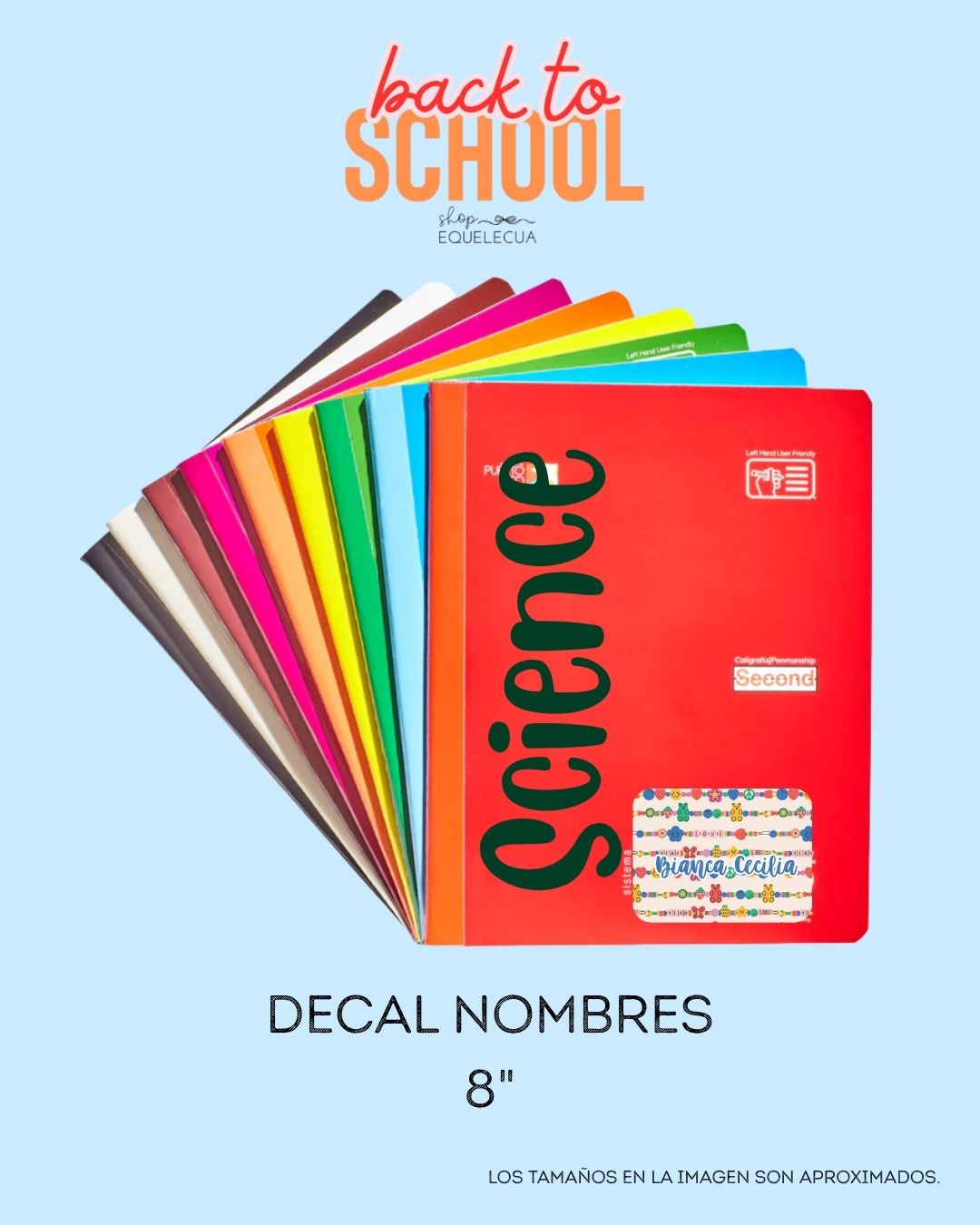 Decal Personalizado de Asignaturas