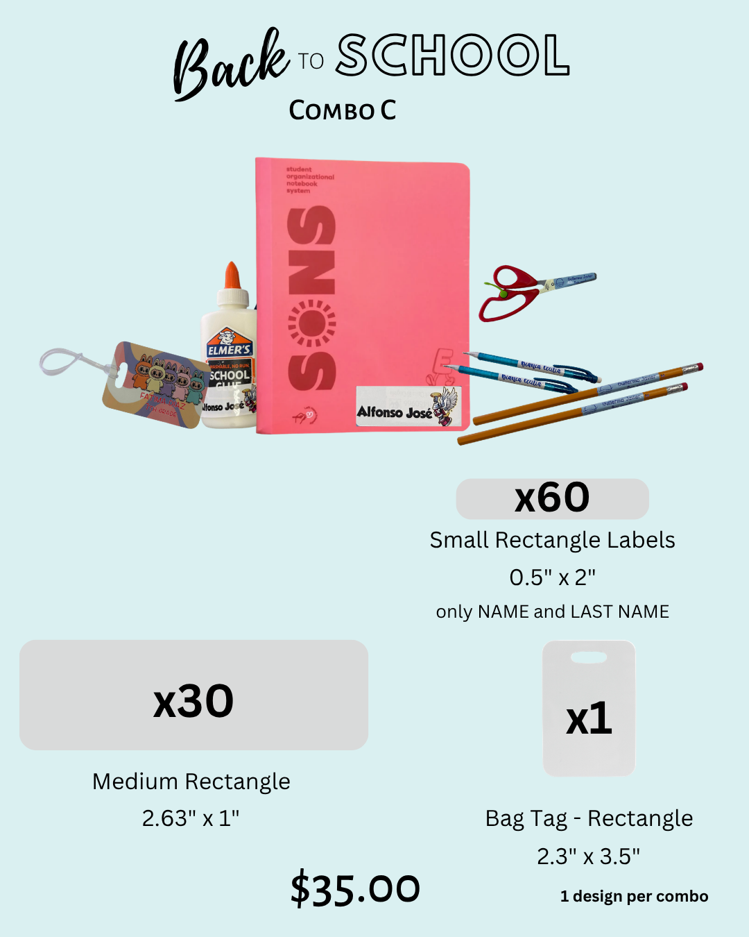 Back to school combo C