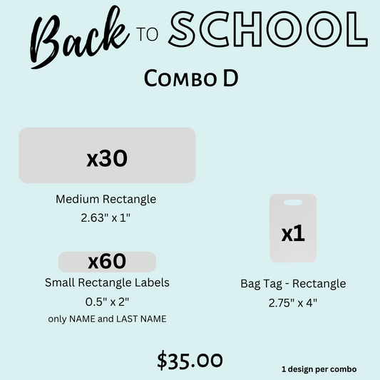 Back to School Combo D