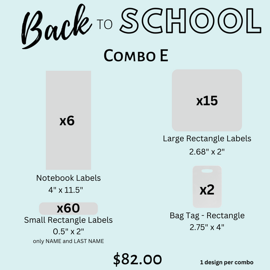 Back to School Combo E