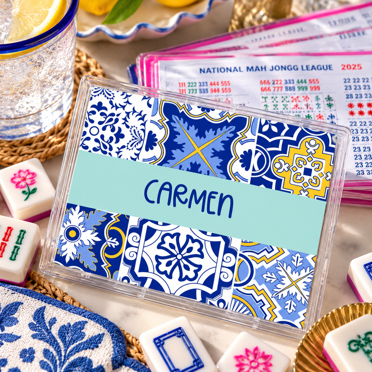 Personalized Mahjong Card Cover -2