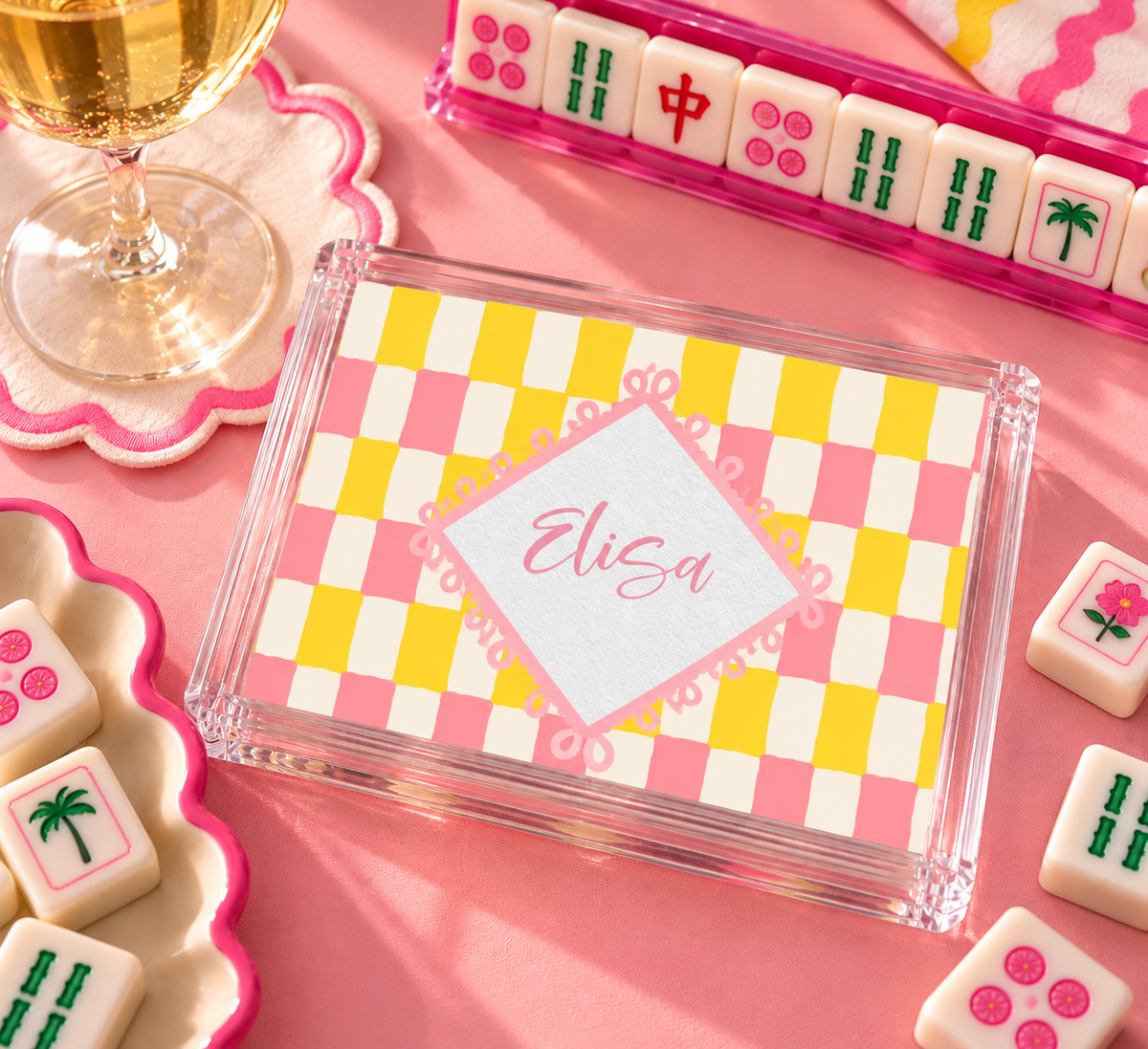 Personalized Mahjong Card Cover -Elisa