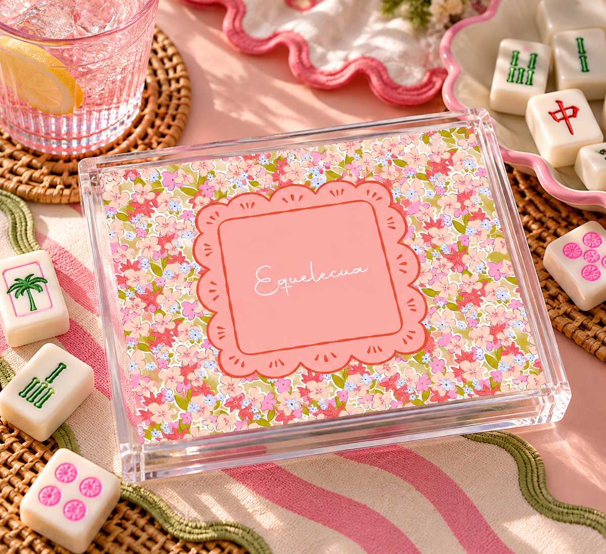 Personalized Mahjong Card Cover - Equelecua2
