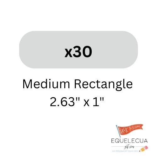 Simple Medium Rectangle Label