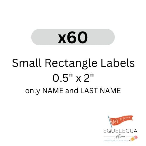 Simple - Small Rectangle Label