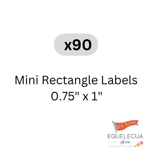 Simple Mini Rectangle Label