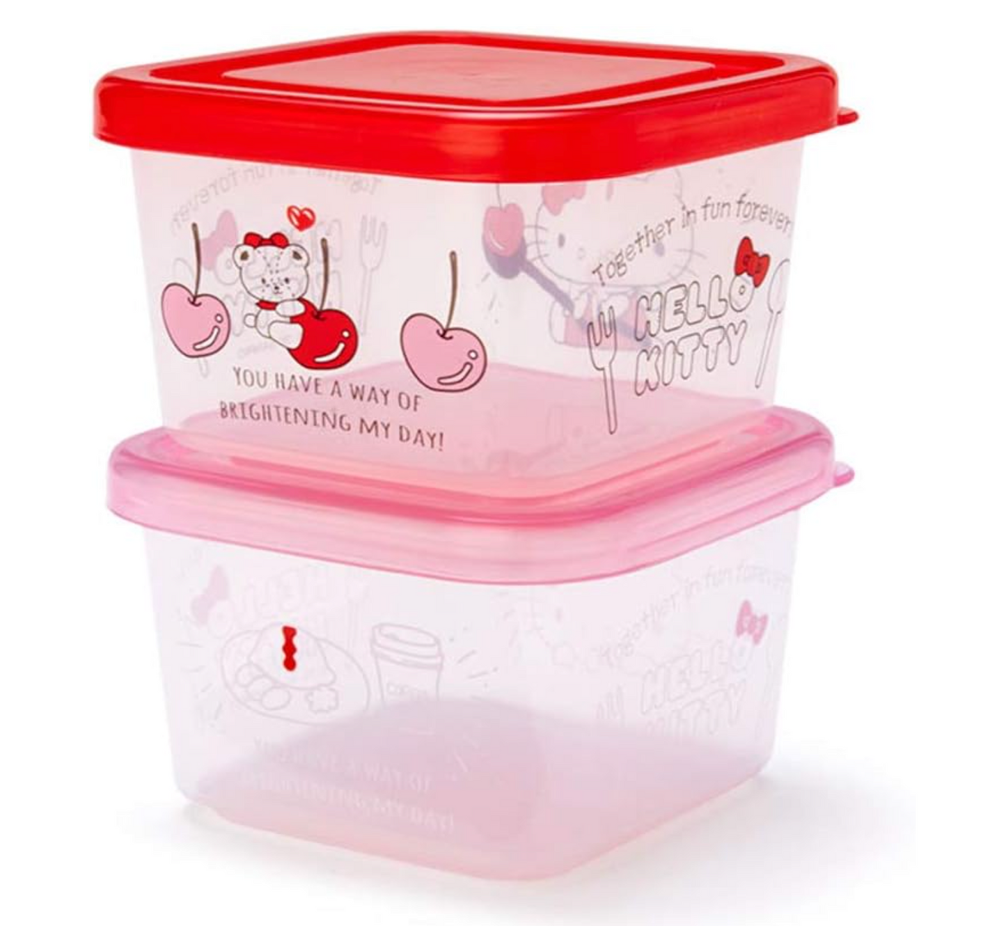 Hello Kitty Mini Food Container (Set of 2)