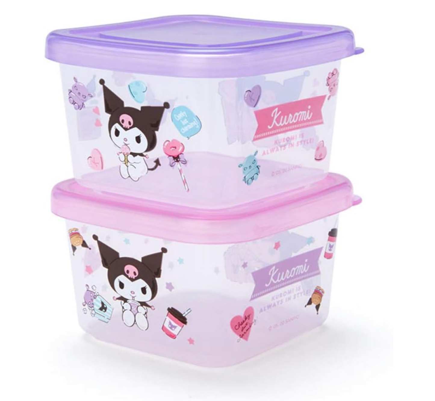 Kuromi Mini Food Container (Set of 2)