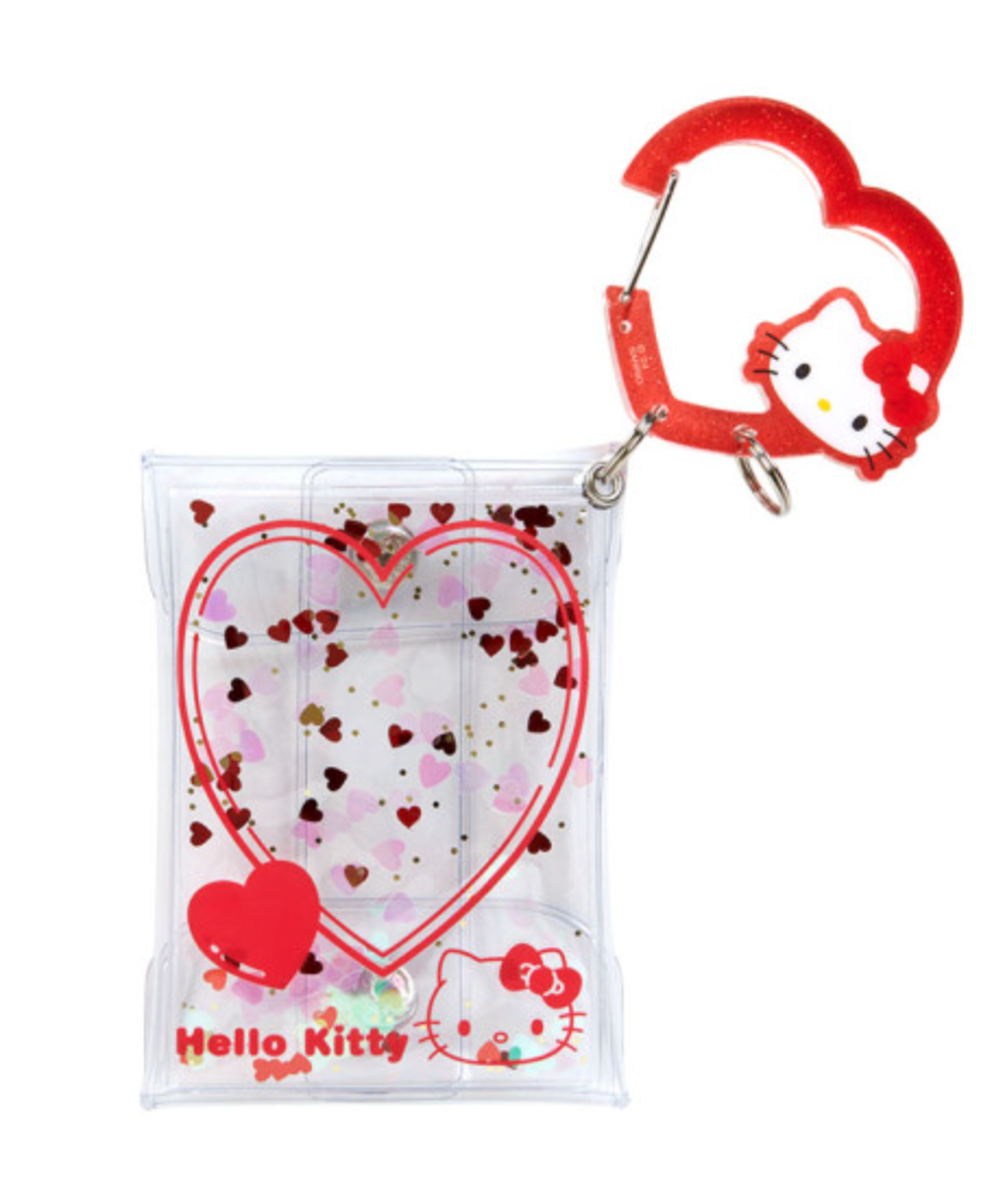 Clear Pouch with Carabiner - Hello Kitty