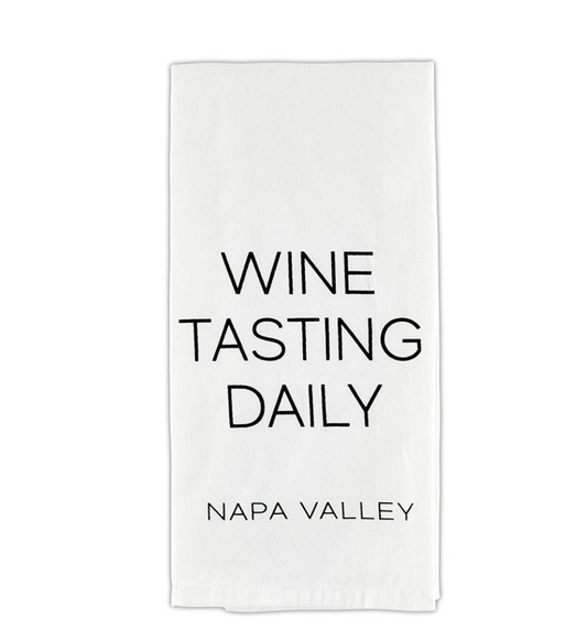 Tea Towel - Wine Tasting Daily