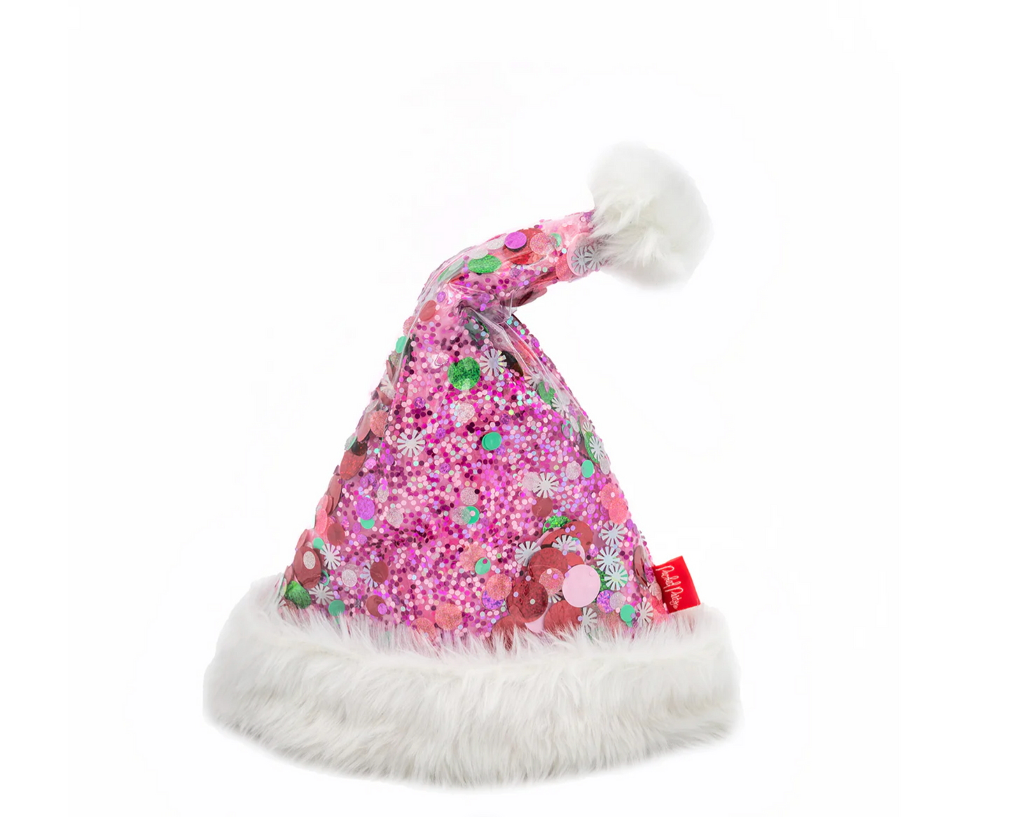 HOLIDAY SPIRIT PINK CONFETTI SANTA HAT