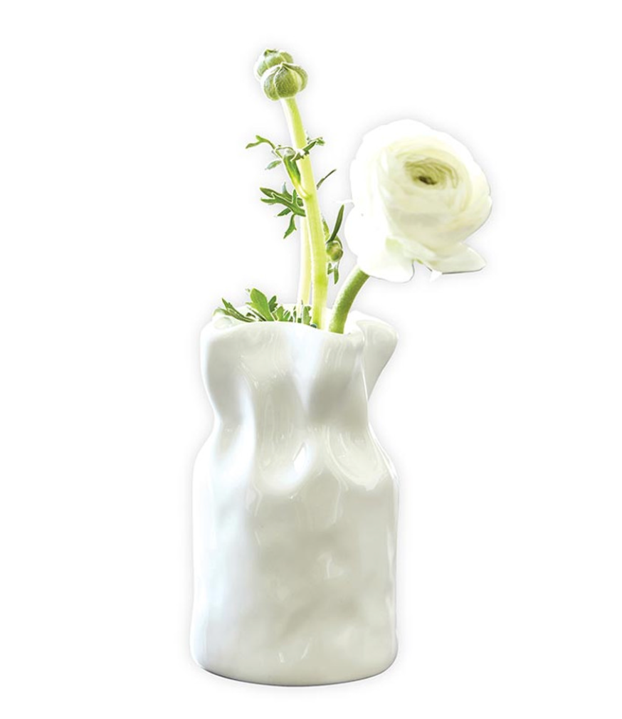 Mini Cinched Ceramic Vase