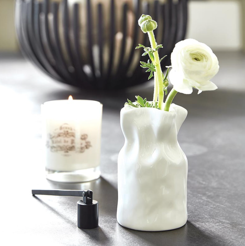 Mini Cinched Ceramic Vase