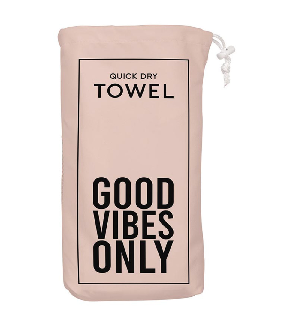 Quick Dry Oversized Beach Towel - Good Vibes Only