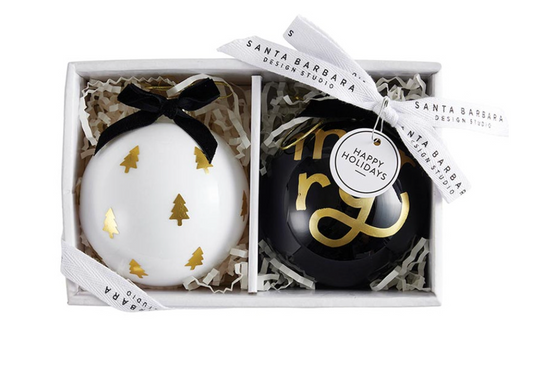 Merry - Glass Ornament