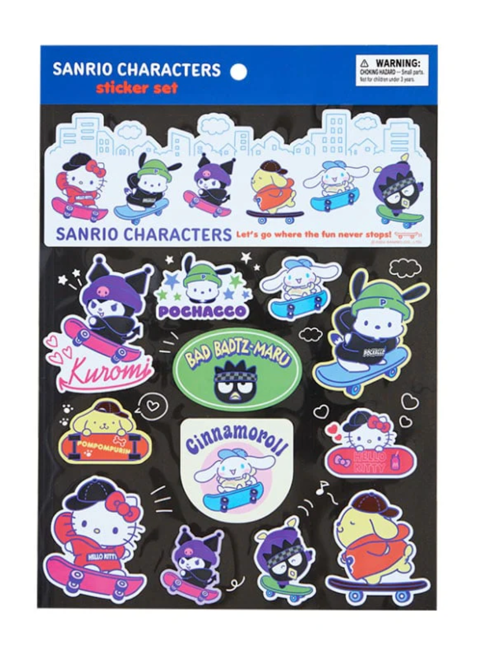 Sanrio Characters 13-pc Sticker Sheet