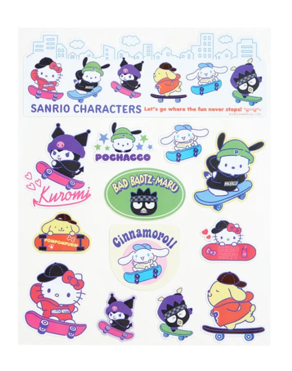 Sanrio Characters 13-pc Sticker Sheet