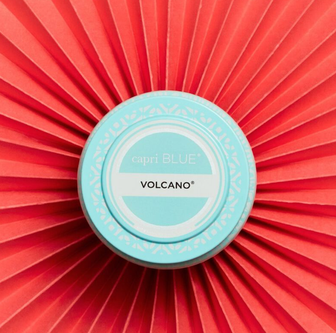 Volcano Aqua Printed Travel Tin