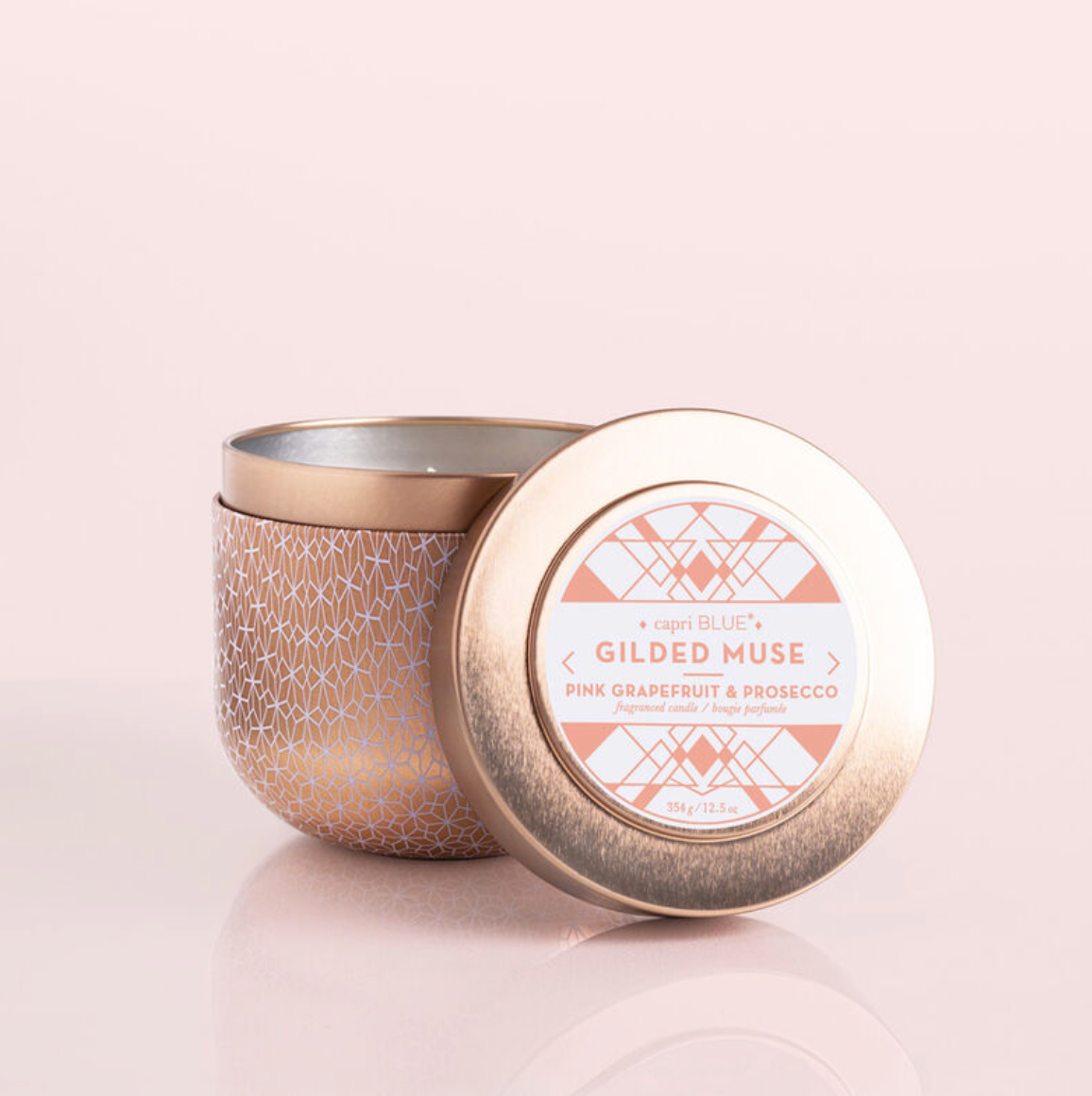 Pink Grapefruit & Prosecco Gilded Tin