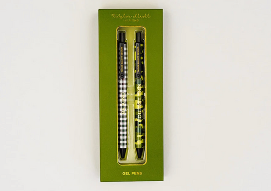 Camo/Gingham Gel Pen Set