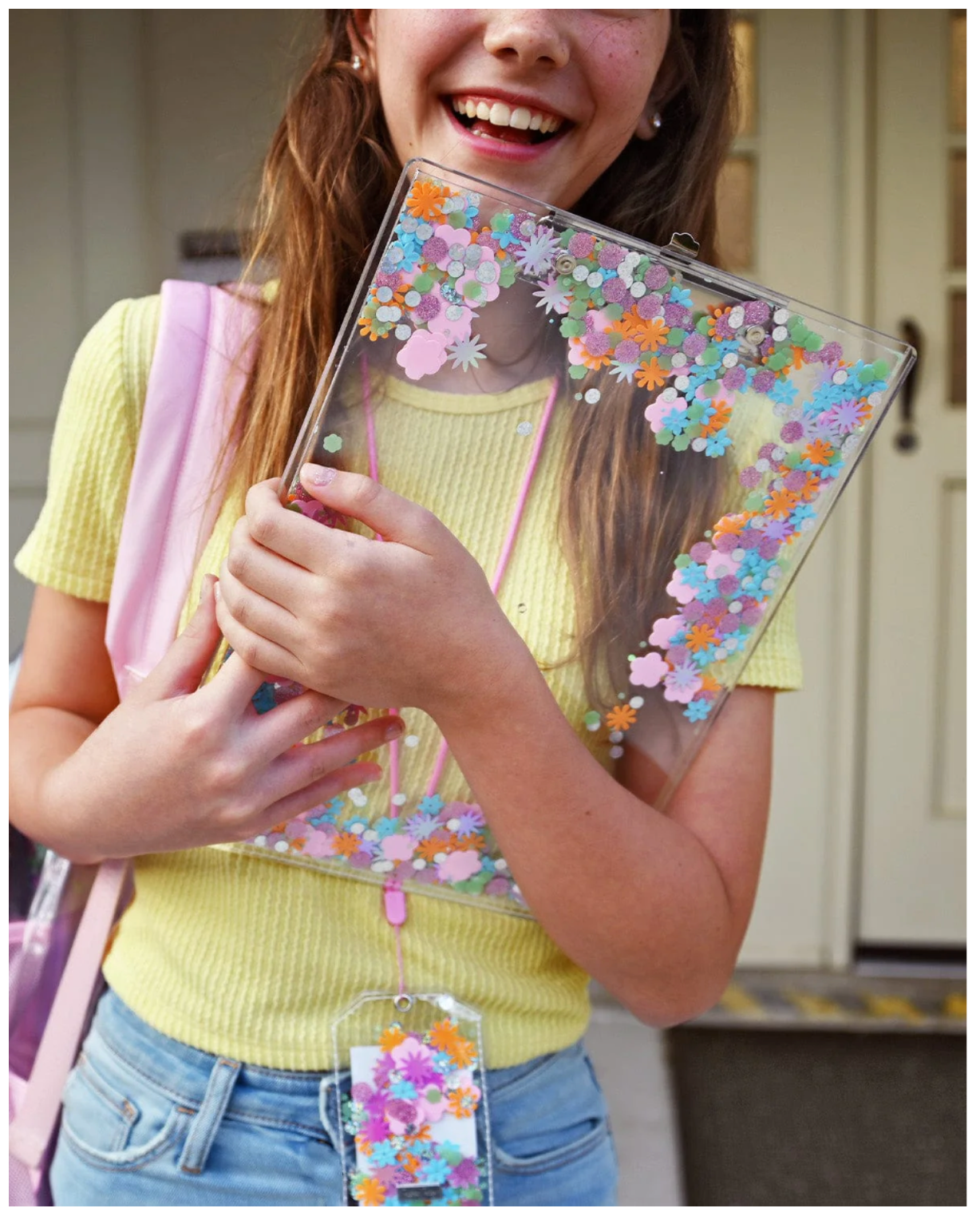 flower shop confetti clipboard