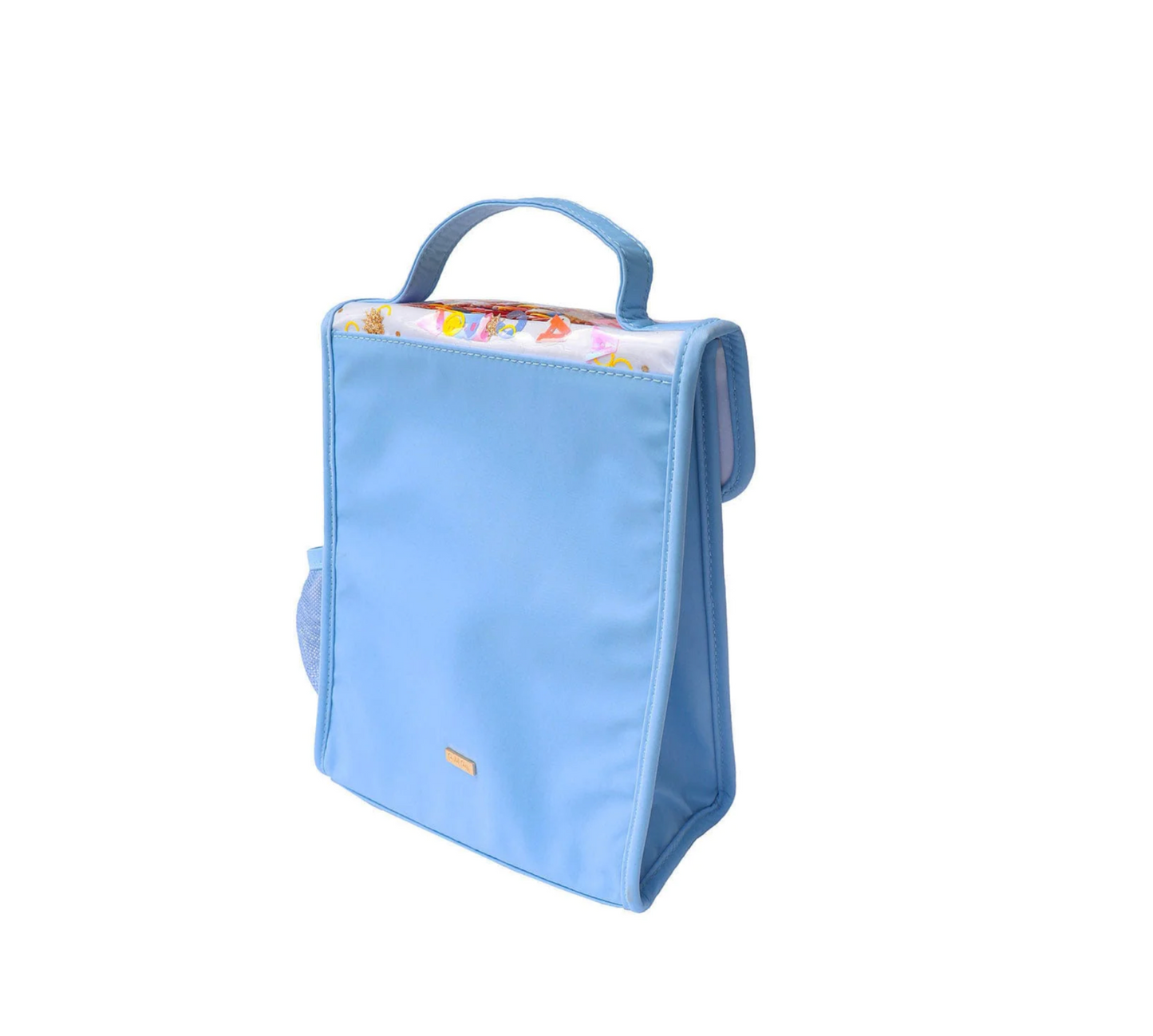 little letters confetti insulated lunchbox